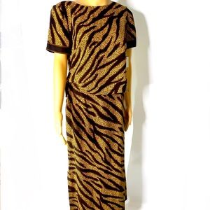 NWT Tiger Print Skirt Set size 8P